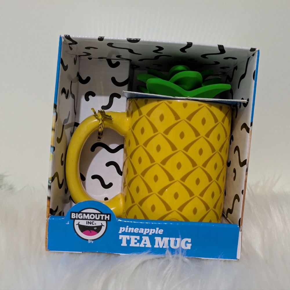 BigMouth Inc Pineapple Tea Mug with Silicone Infuser New In Box!